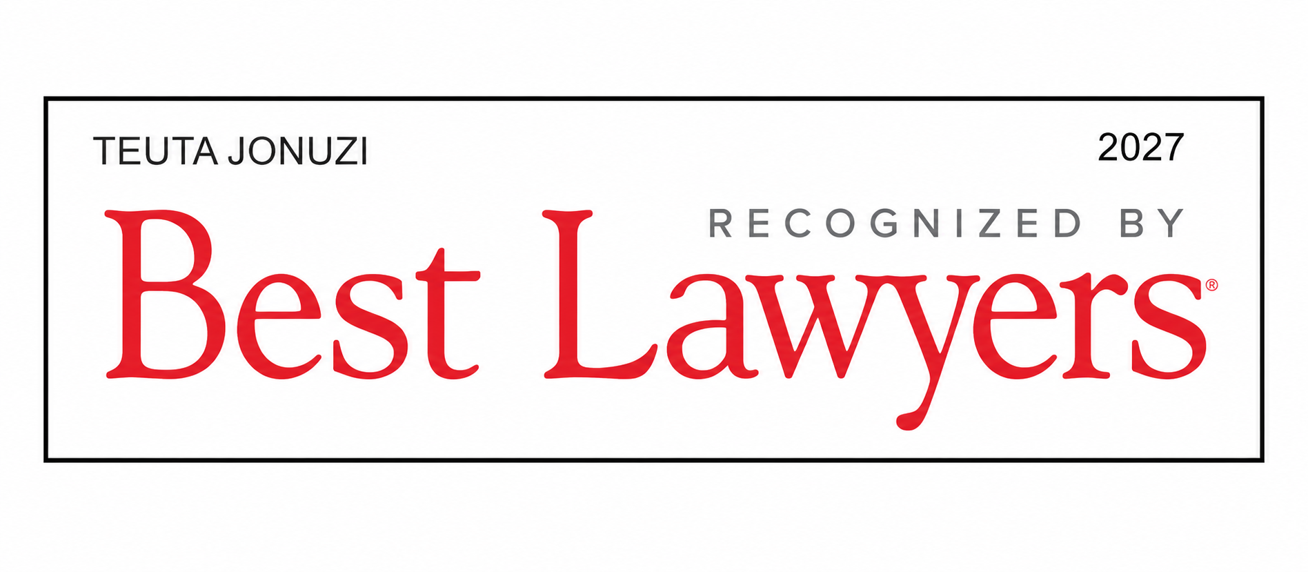 Teuta Jonuzi - Best Lawyers 2027